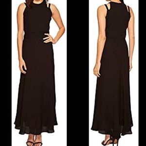 Taylor Georgette black maxi dress NWT, 4